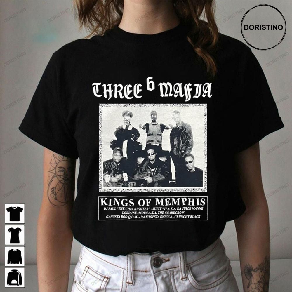 King Of Memphis Three 6 Mafia Limited Edition T-shirts